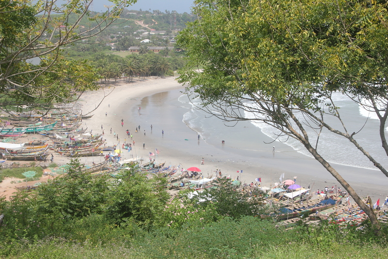 Fort Amsterdam, Ghana, view to bay and beach